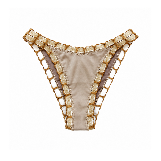 Beige Bikini Bottom