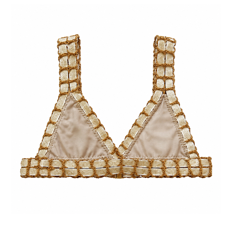 Beige Triangle Top
